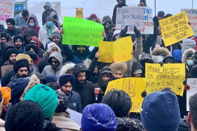 Manitoba International Students Protest