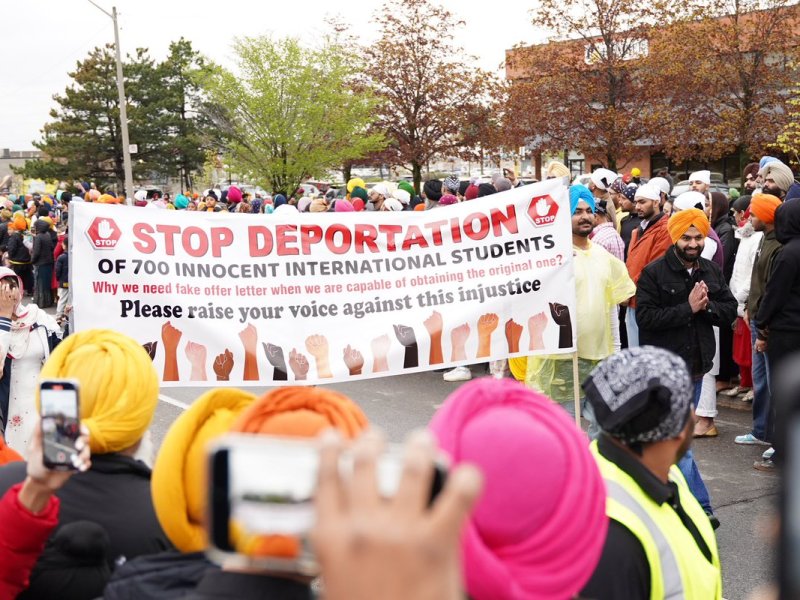 International Students Protesting Deportations From Canada