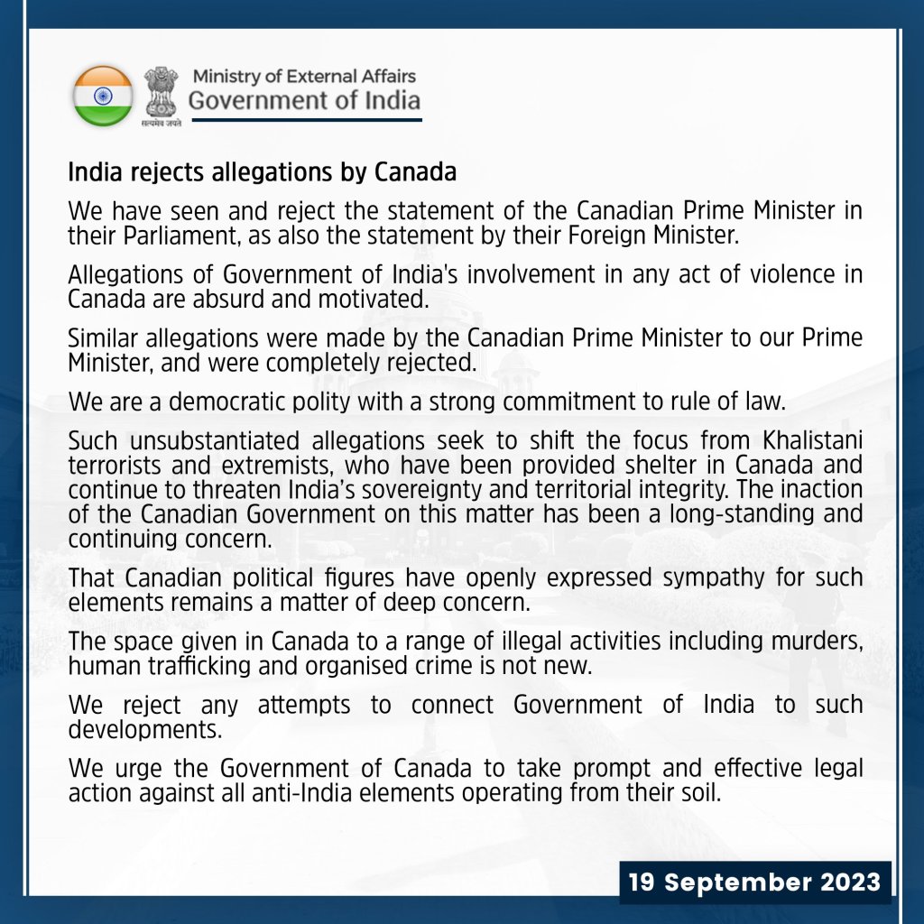 Canada India Latest News and Updates
